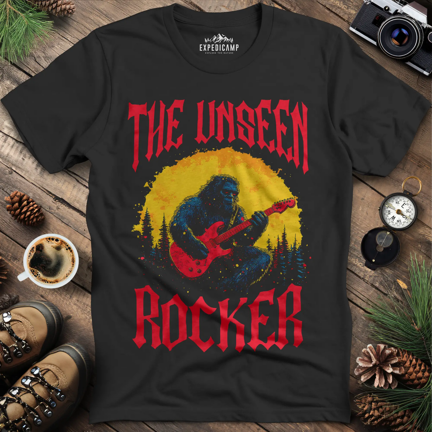 The Unseen Rocker Bigfoot T-Shirt