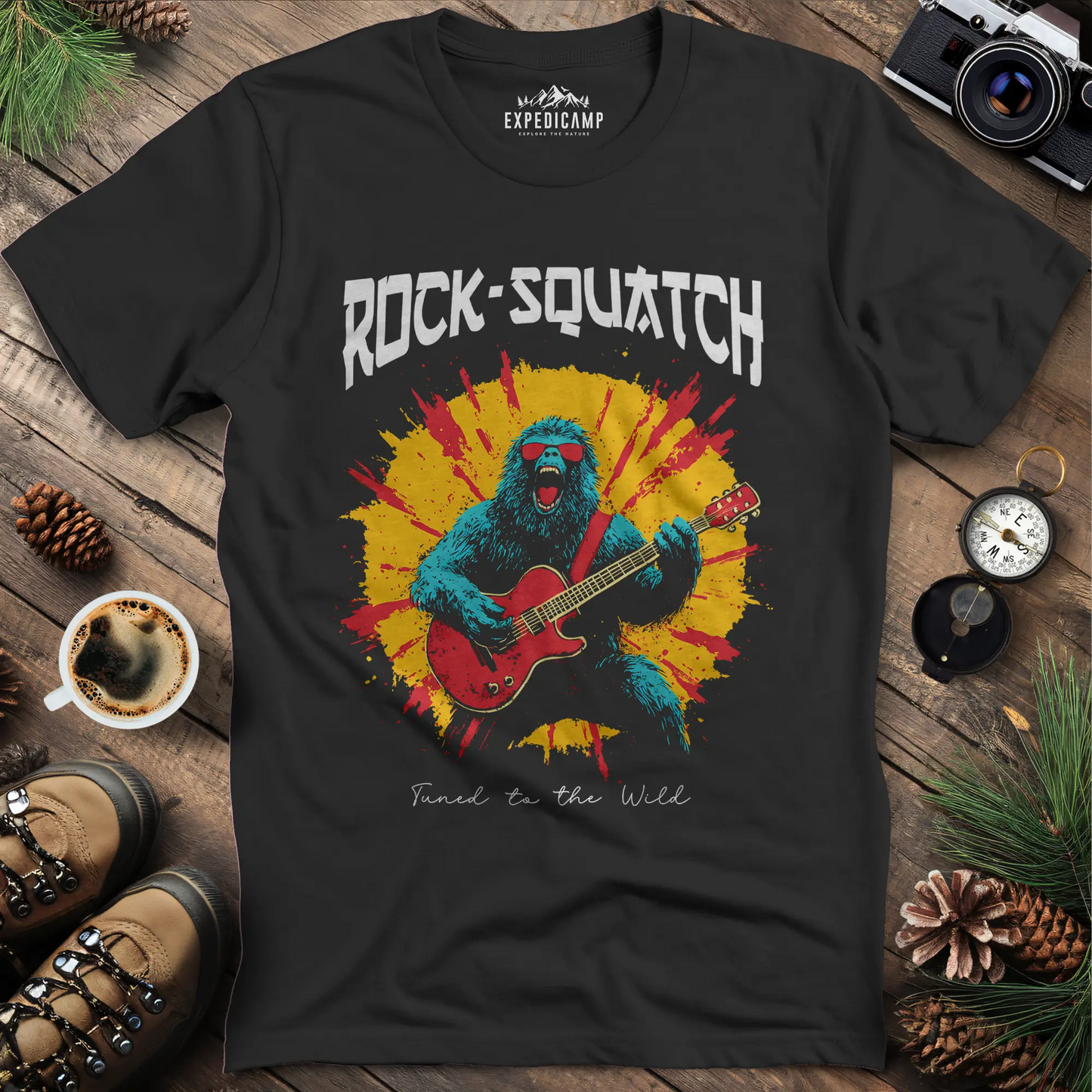 Rock-Squatch Tuned to the Wild T-Shirt