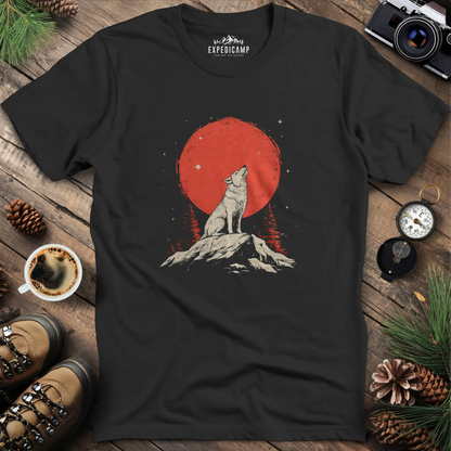 Red Moon Wolf T-Shirt