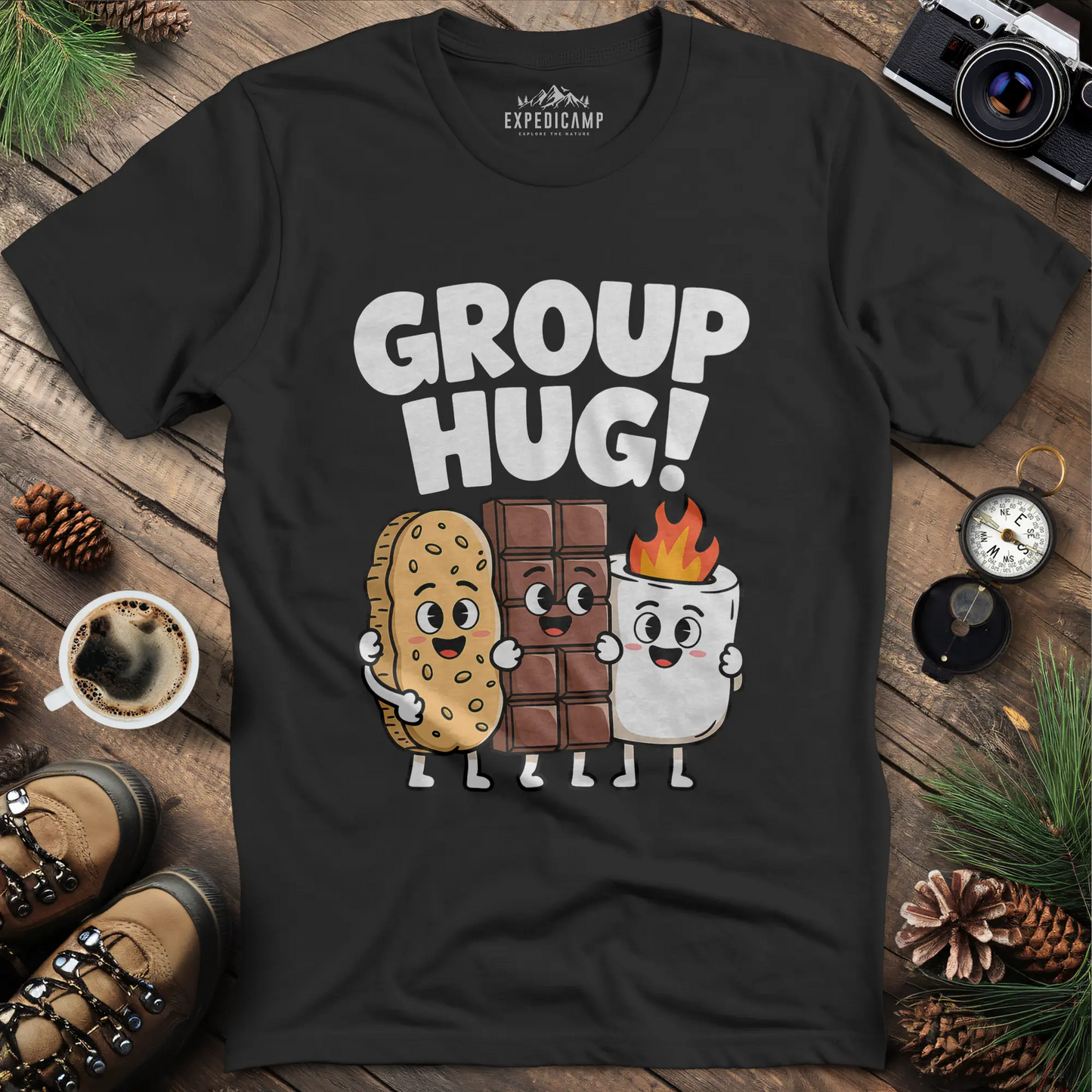 Group Hug Camping T-Shirt