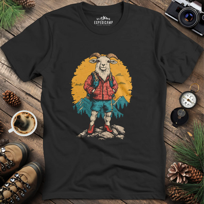 Mountain Goat T-Shirt – Outdoor Adventure Goat Design