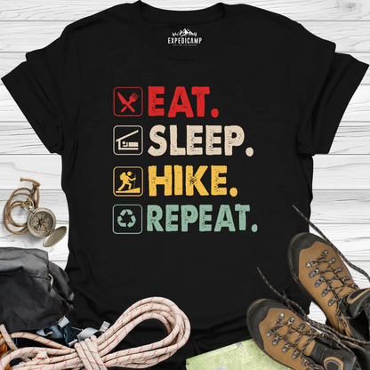 Eat Sleep Hike Repeat T-Shirt