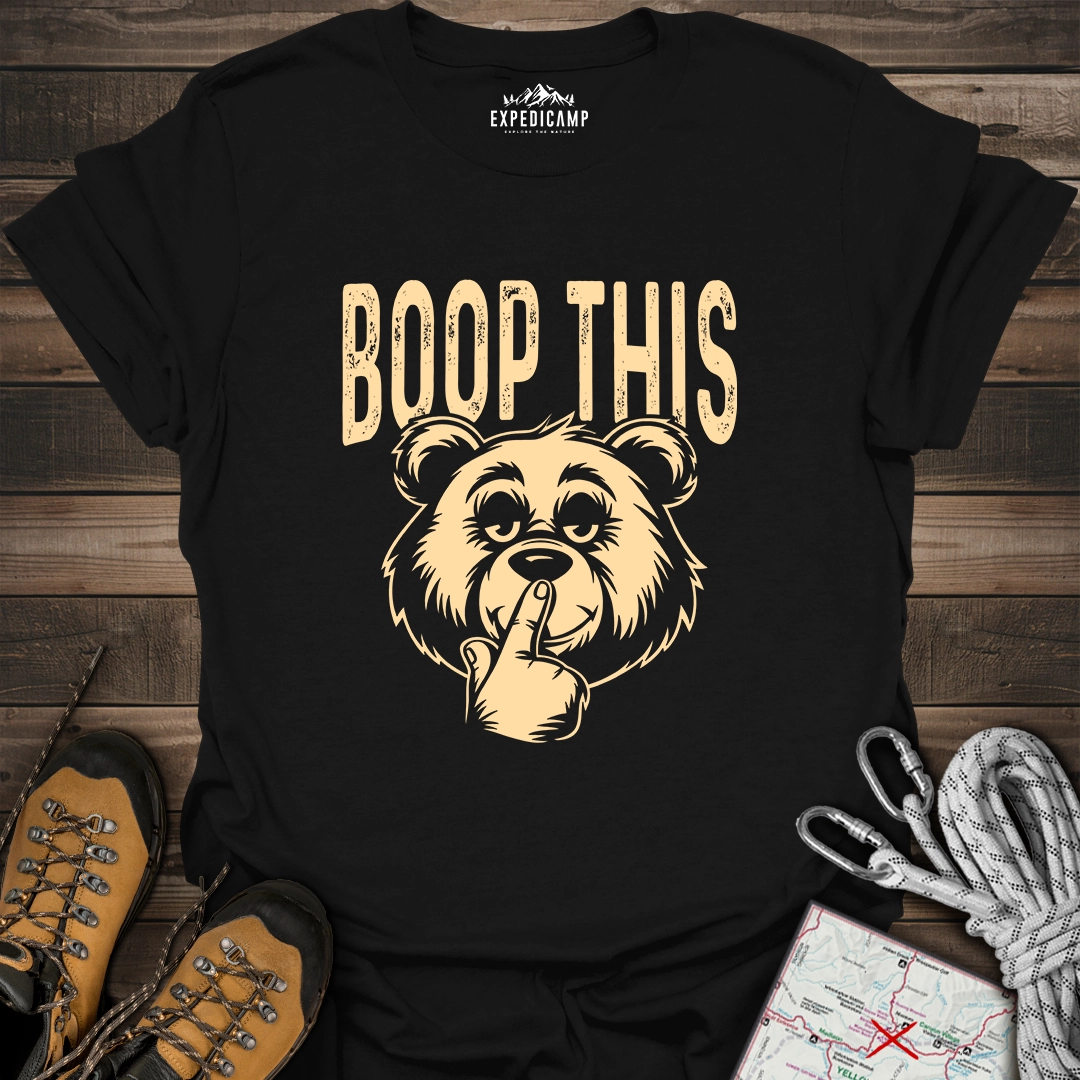 Boop This Bear T-Shirt – Fun and Playful Hiking Design