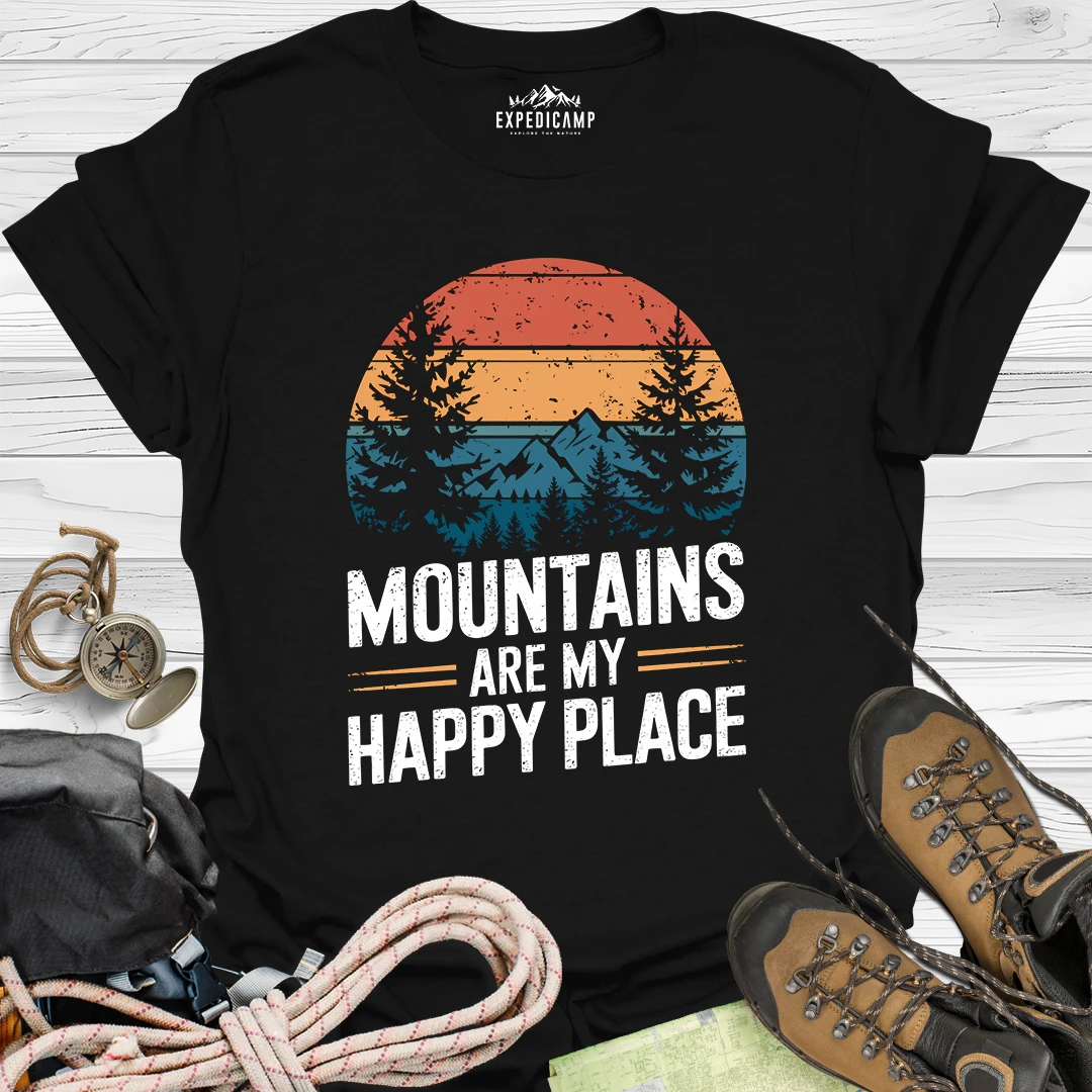 Mountains Are My Happy Place T-Shirt