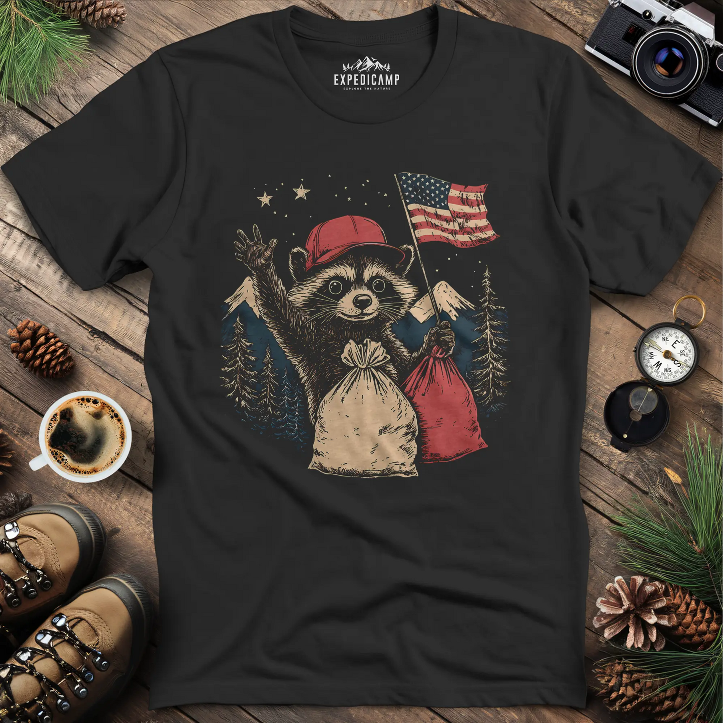 Forest Patriot Fred T-Shirt - Honoring Our Wildlife Heroes