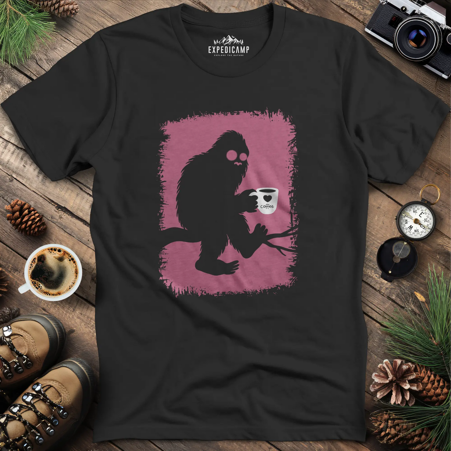 Bigfoot Coffee Lover T-Shirt