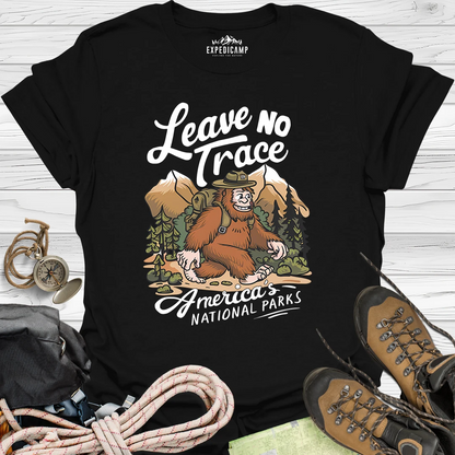 Bigfoot Leave No Trace America's National Parks T-Shirt