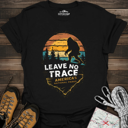 Bigfoot Leave No Trace America's National Parks T-Shirt