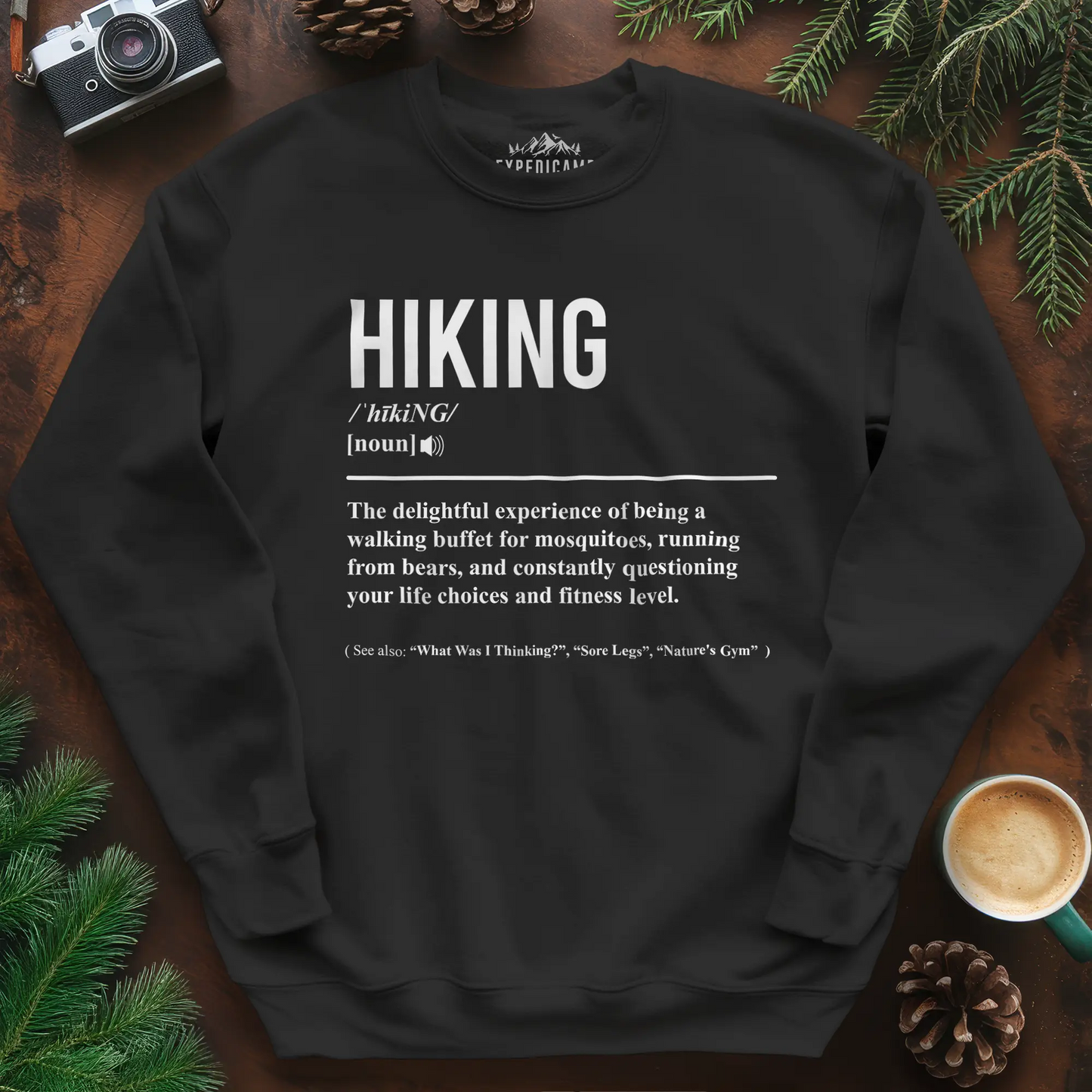 Hiking Definition Sweatshirt – Funny Outdoor Hiking Sweatshirt