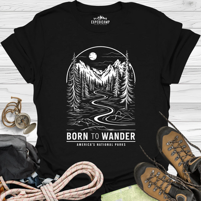 Born To Wander America's National Parks T-Shirt