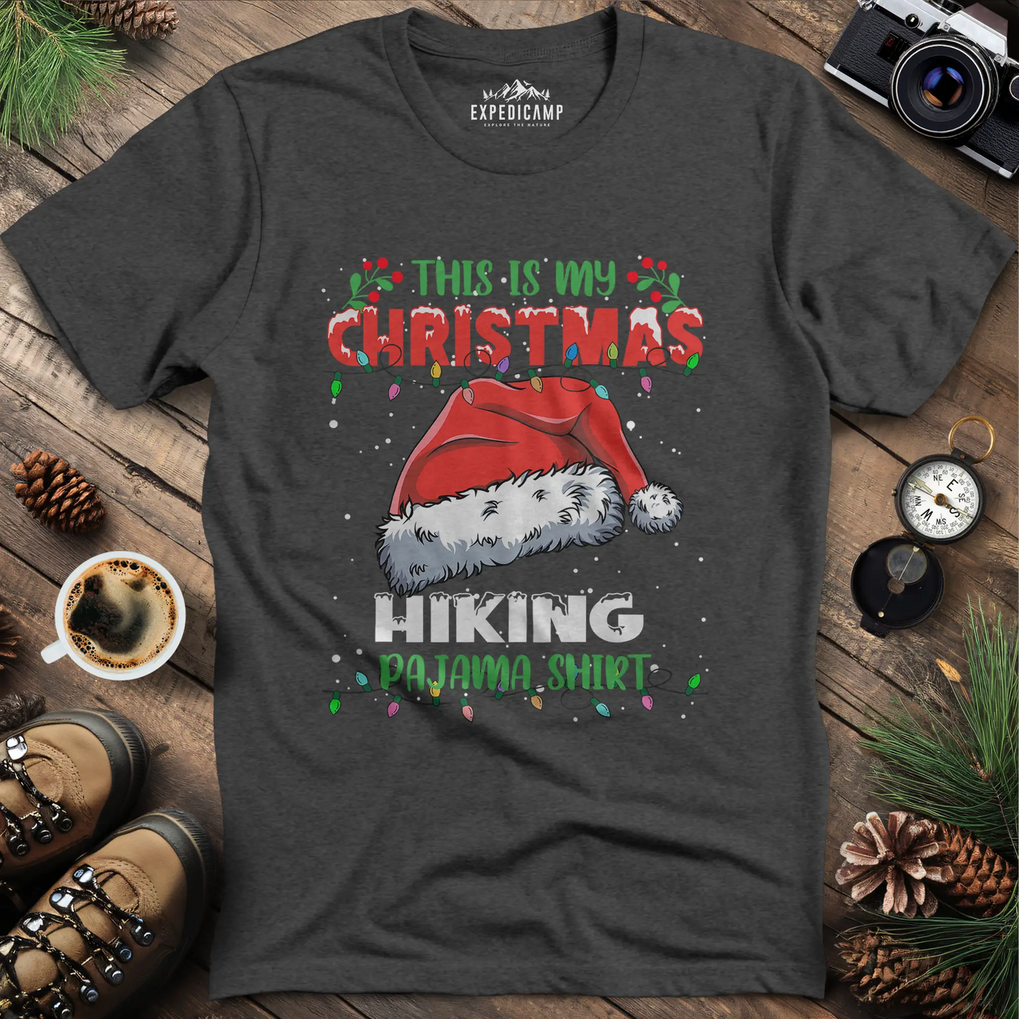 Christmas Hiking Pajama Shirt T-Shirt