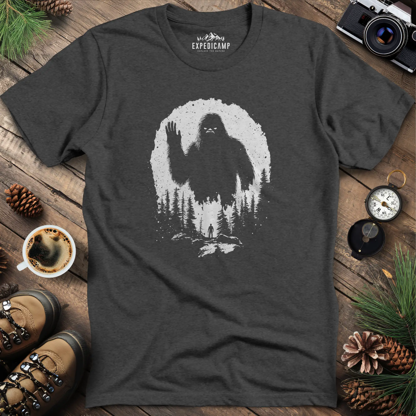 Bigfoot T-Shirt – Mysterious Adventure in the Wild Tee