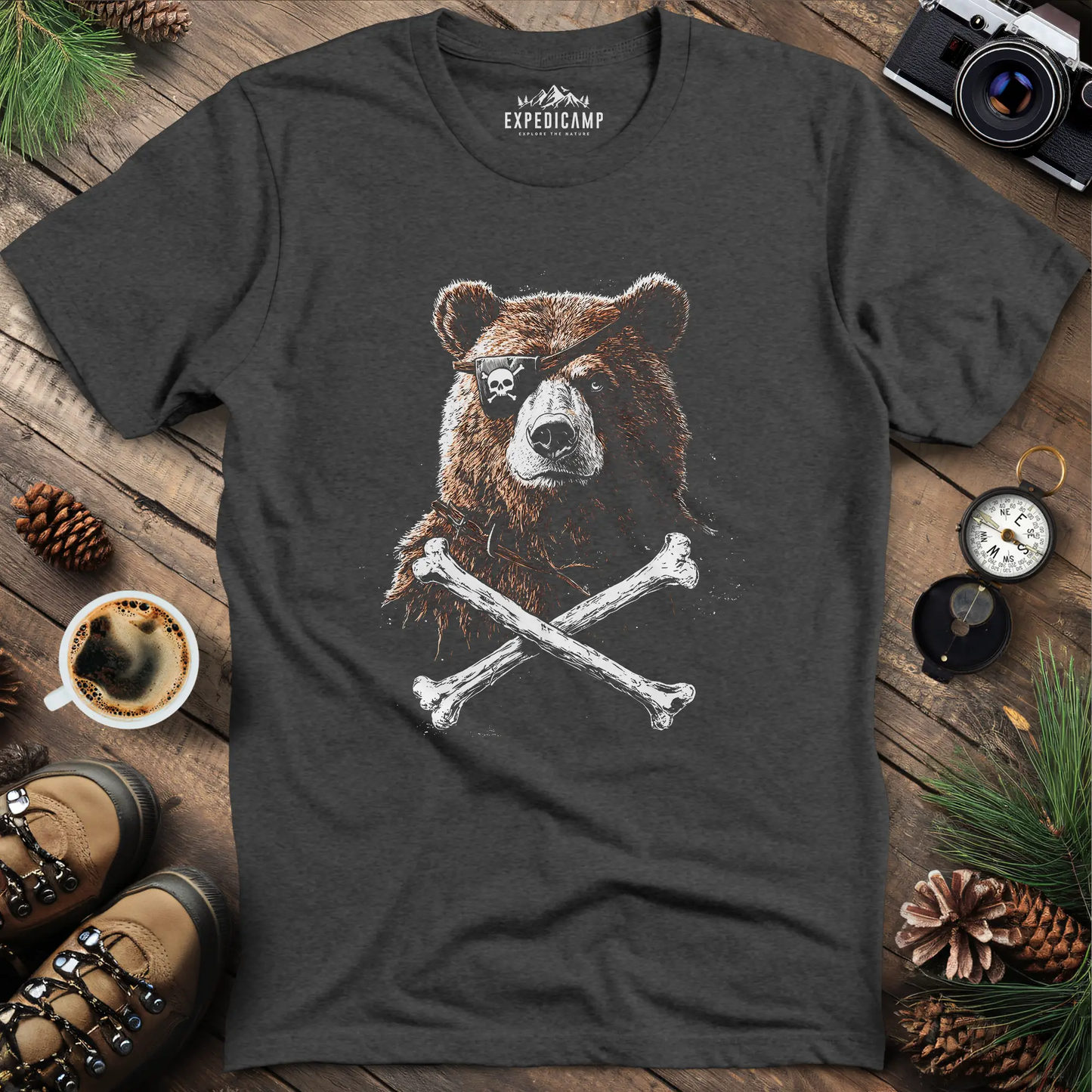 Pirate Bear T-Shirt – Fierce Adventure Design