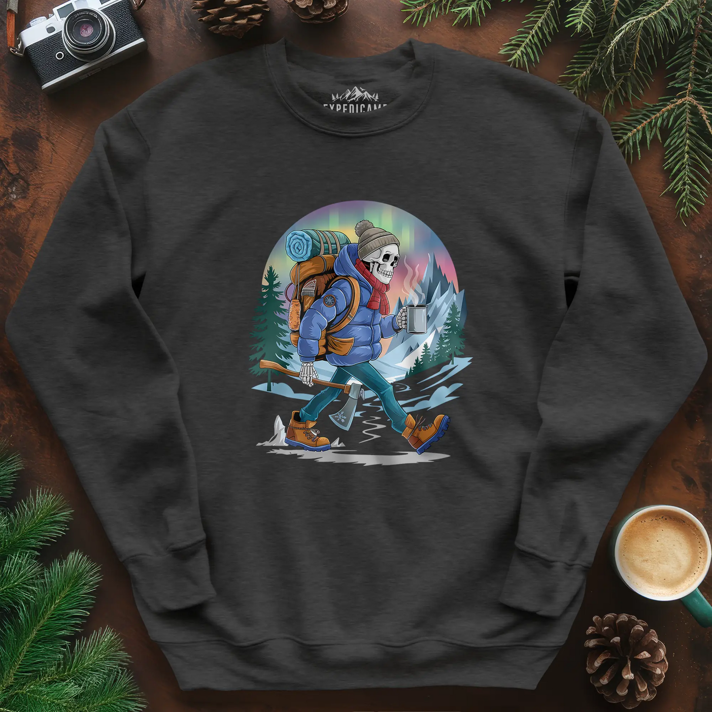 Aurora Skeleton Hiker Sweatshirt