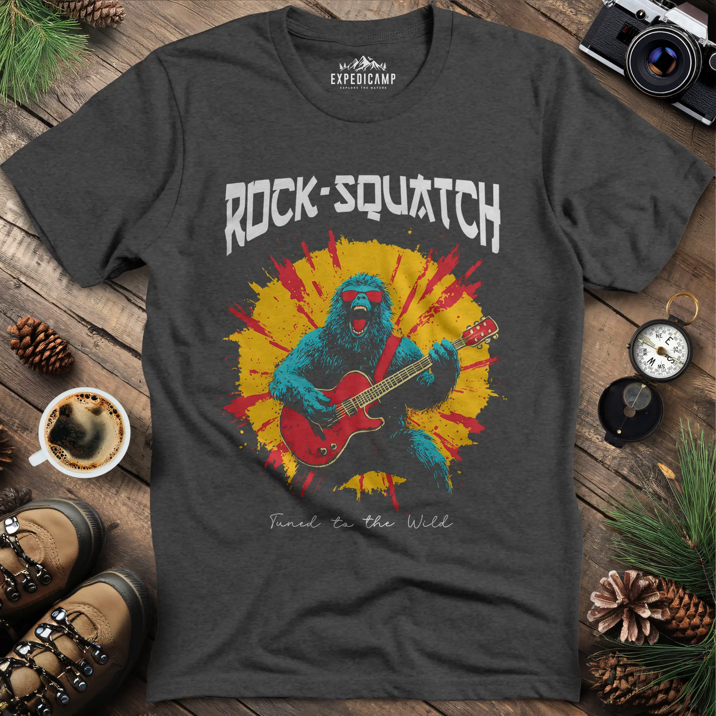 Rock-Squatch Tuned to the Wild T-Shirt