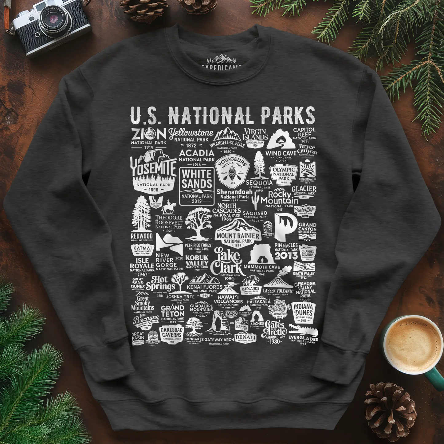 63 National Parks Vintage Logo Sweatshirt