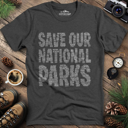 Save Our National Parks T-Shirt - Word Art