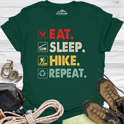 Eat Sleep Hike Repeat T-Shirt