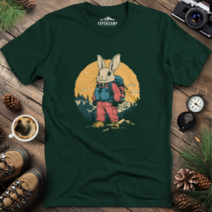 Backpacking Bunny T-Shirt – Cute Rabbit on an Outdoor Adventure