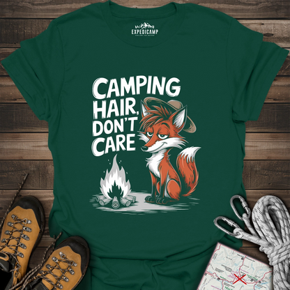 Camping Hair Don't Care Fox T-Shirt