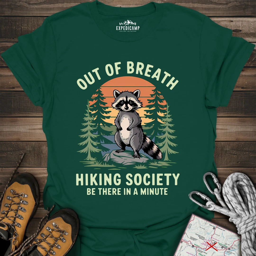 Out Of Breath Hiking Society T-Shirt