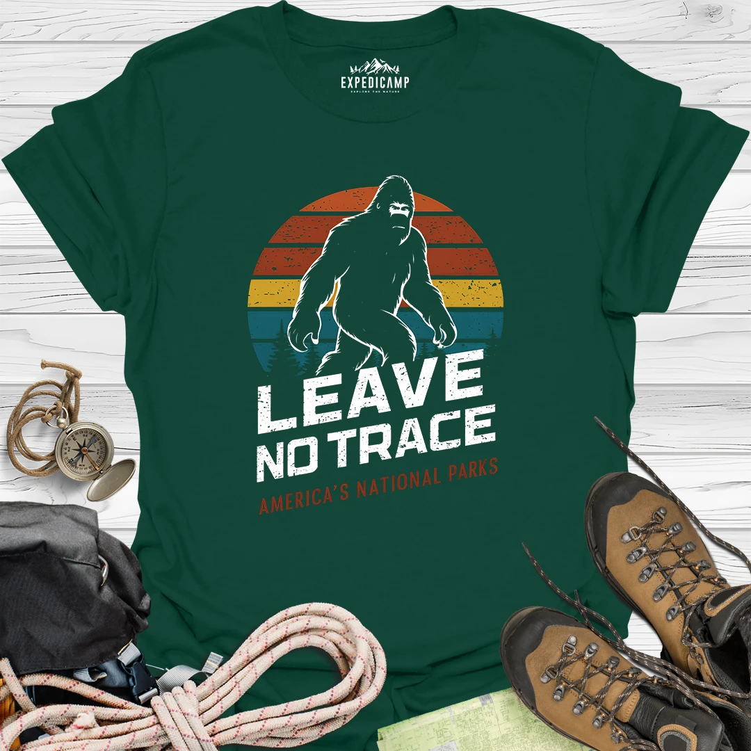 Bigfoot Leave No Trace America's National Parks T-Shirt