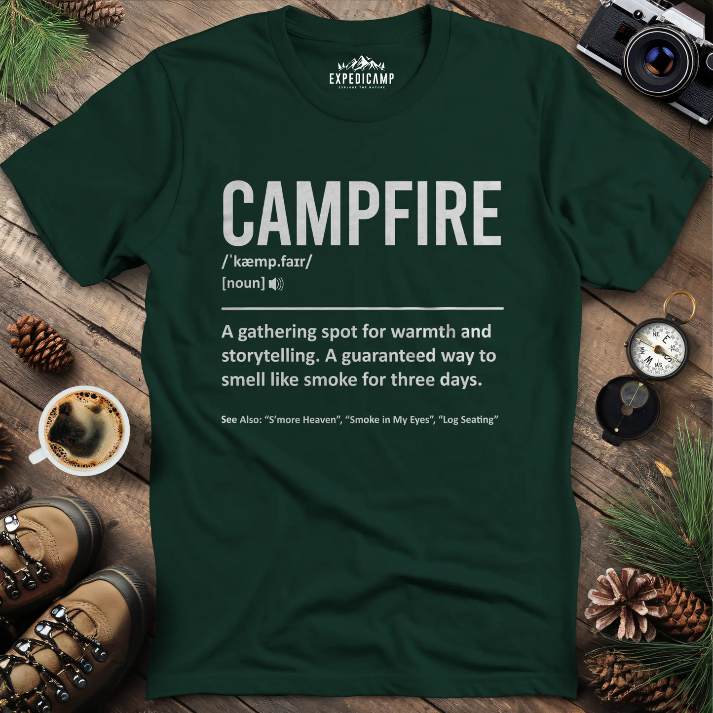 Campfire Definition T-Shirt