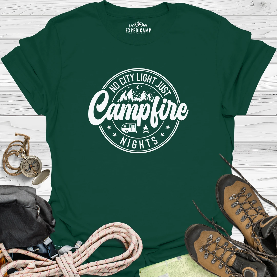 No City Light Just Campfire Nights T-Shirt