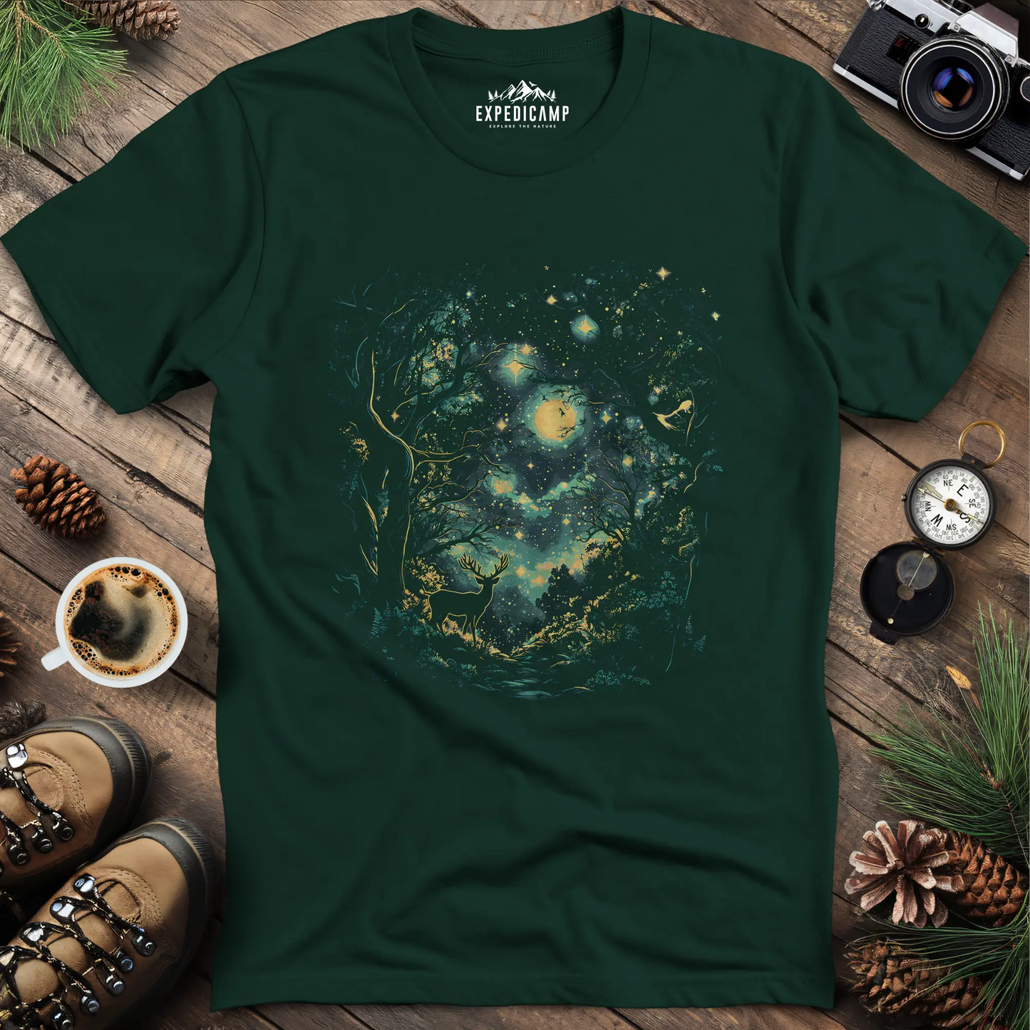 Enchanted Forest Deer T-Shirt