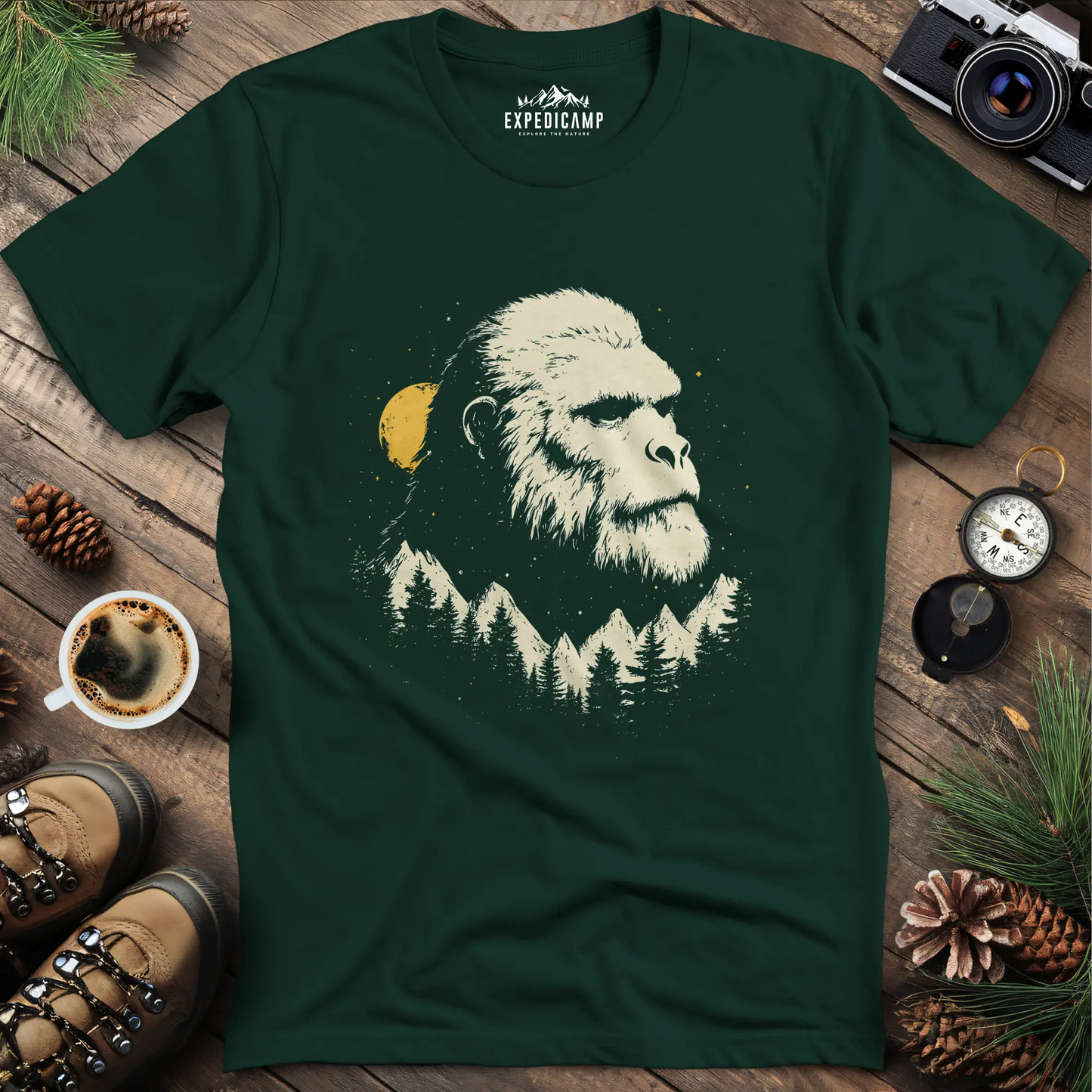 Bigfoot in the Mountains T-Shirt – Legendary Wilderness