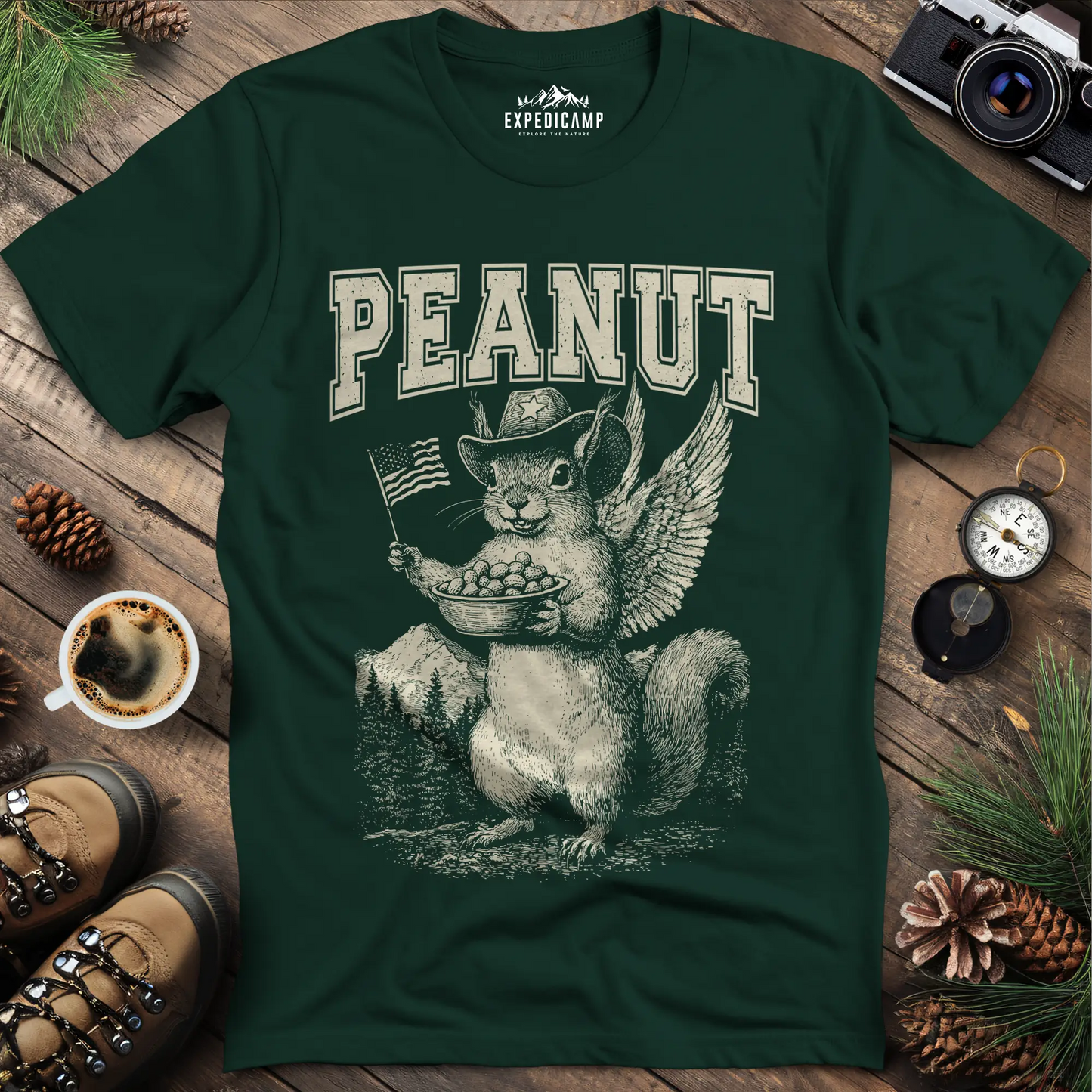 Peanut the Patriot T-Shirt - Proud Tribute to a Beloved Squirrel