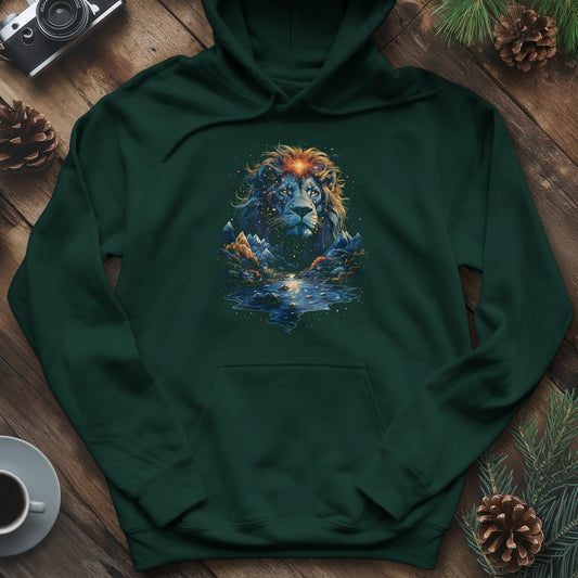 Majestic Lion Landscape Hoodie