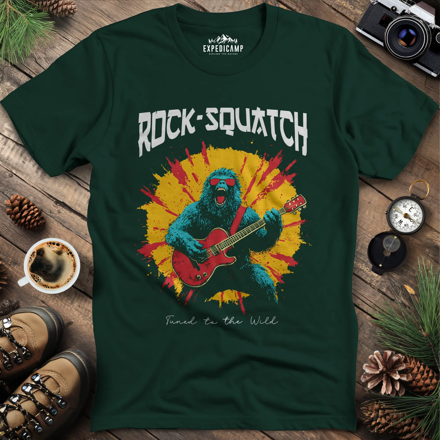 Rock-Squatch Tuned to the Wild T-Shirt