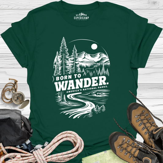 Born To Wander America's National Parks T-Shirt