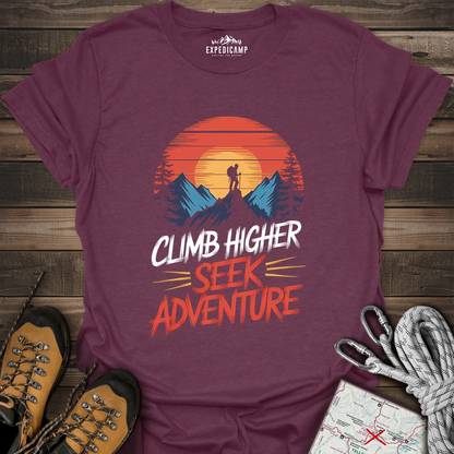 Climb Higher Seek Adventure T-Shirt