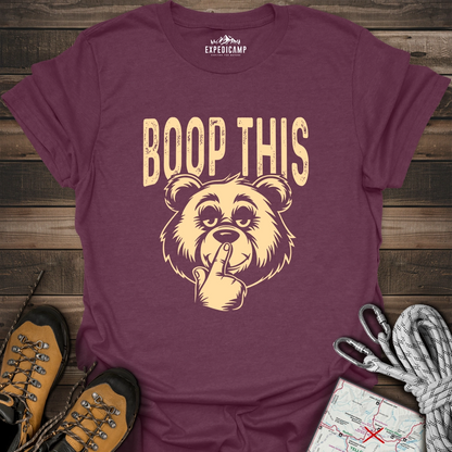 Boop This Bear T-Shirt – Fun and Playful Hiking Design