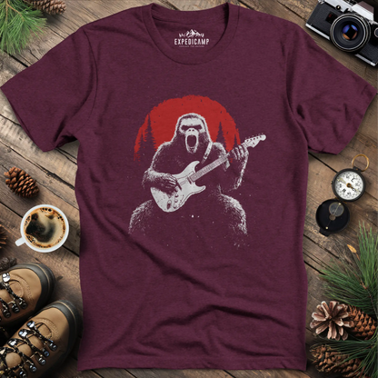 Rocking Bigfoot Guitarist T-Shirt