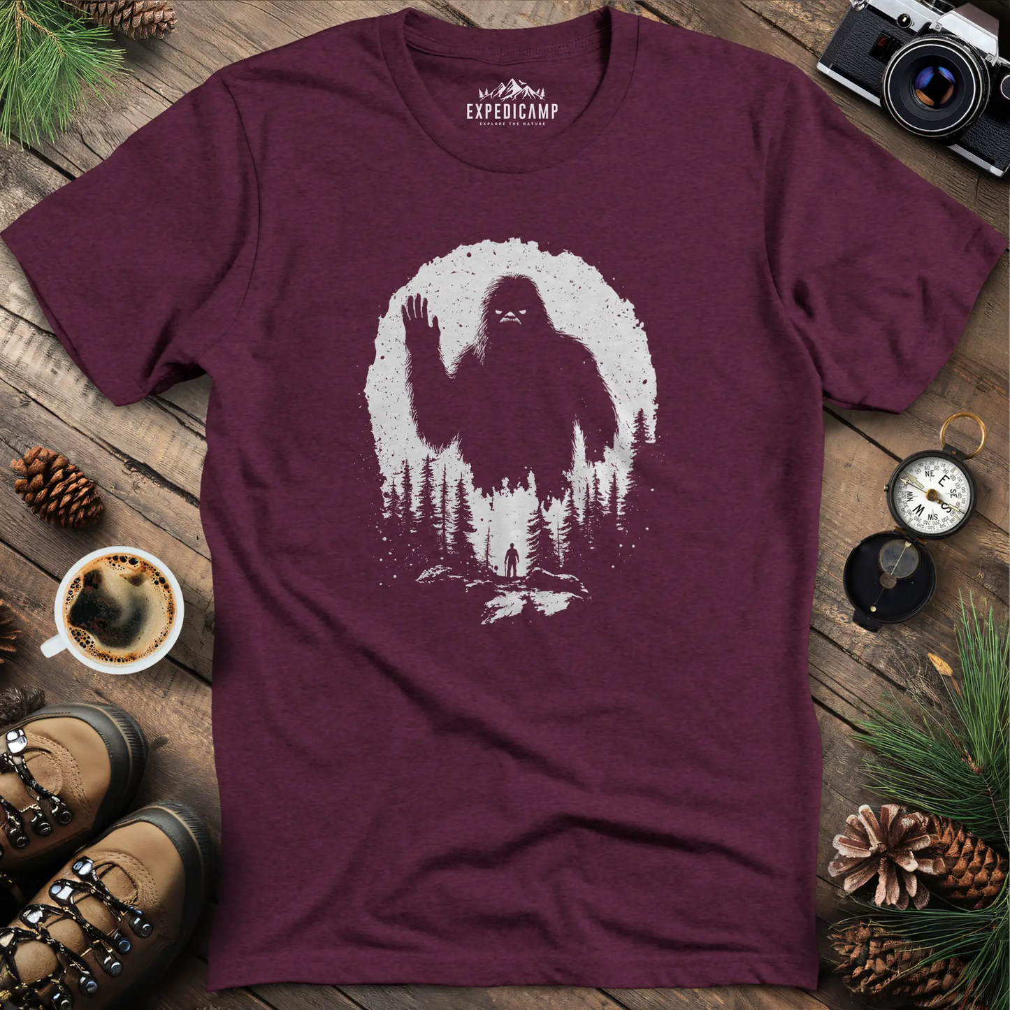 Bigfoot T-Shirt – Mysterious Adventure in the Wild Tee