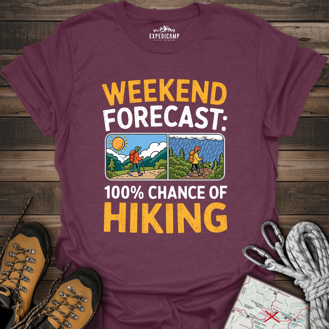 Weekend Hiking Forecast T-Shirt