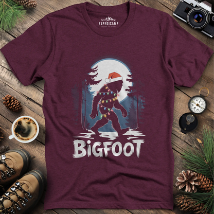 Bigfoot Christmas Lights T-Shirt