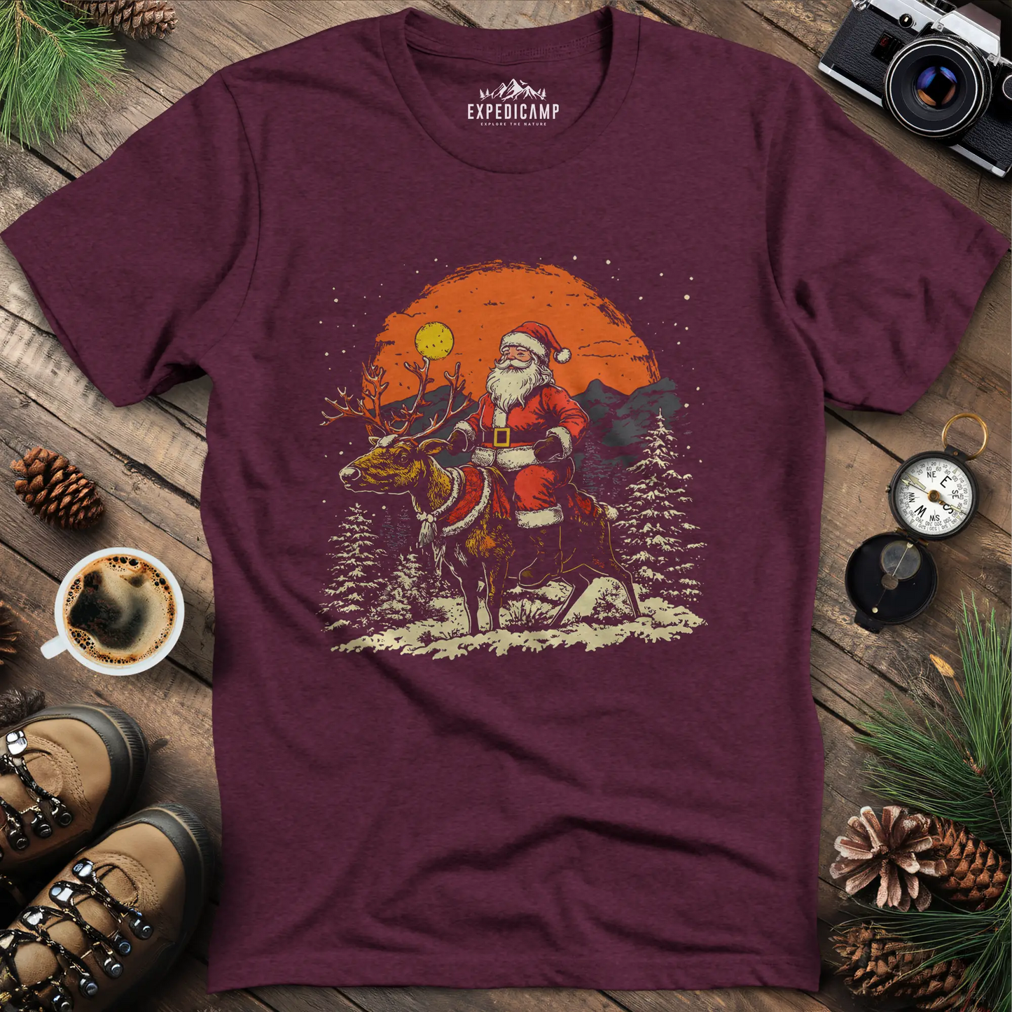 Santa in the Wilderness T-Shirt