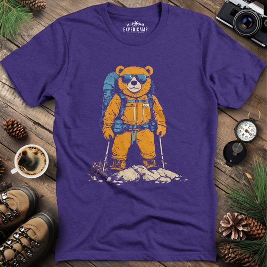 Backpacking Bear T-Shirt – Cool Hiking Bear Adventure Design