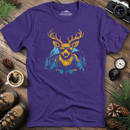 Cool Deer T-Shirt – Stylish Deer with Sunglasses Wilderness Design