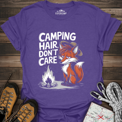 Camping Hair Don't Care Fox T-Shirt