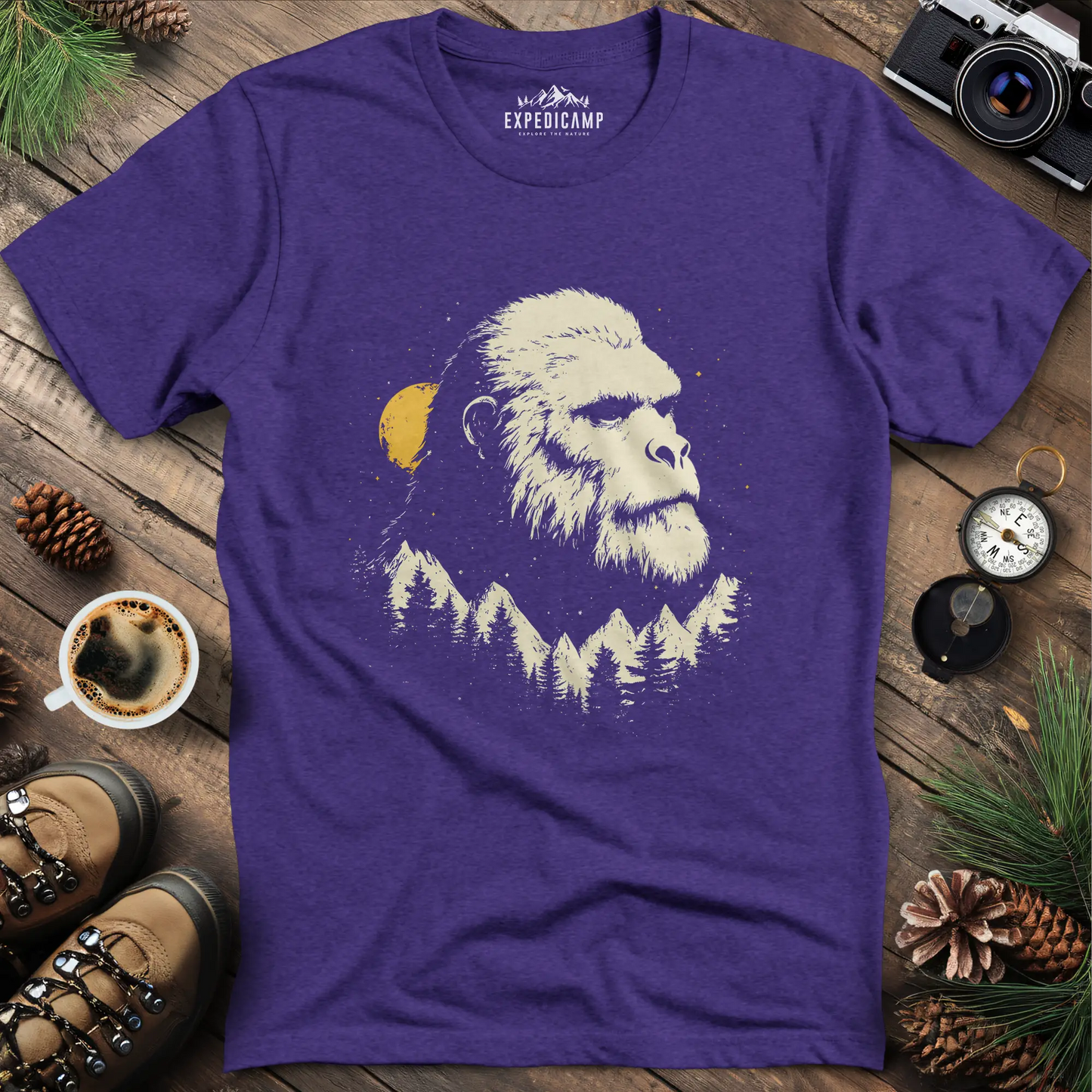 Bigfoot in the Mountains T-Shirt – Legendary Wilderness