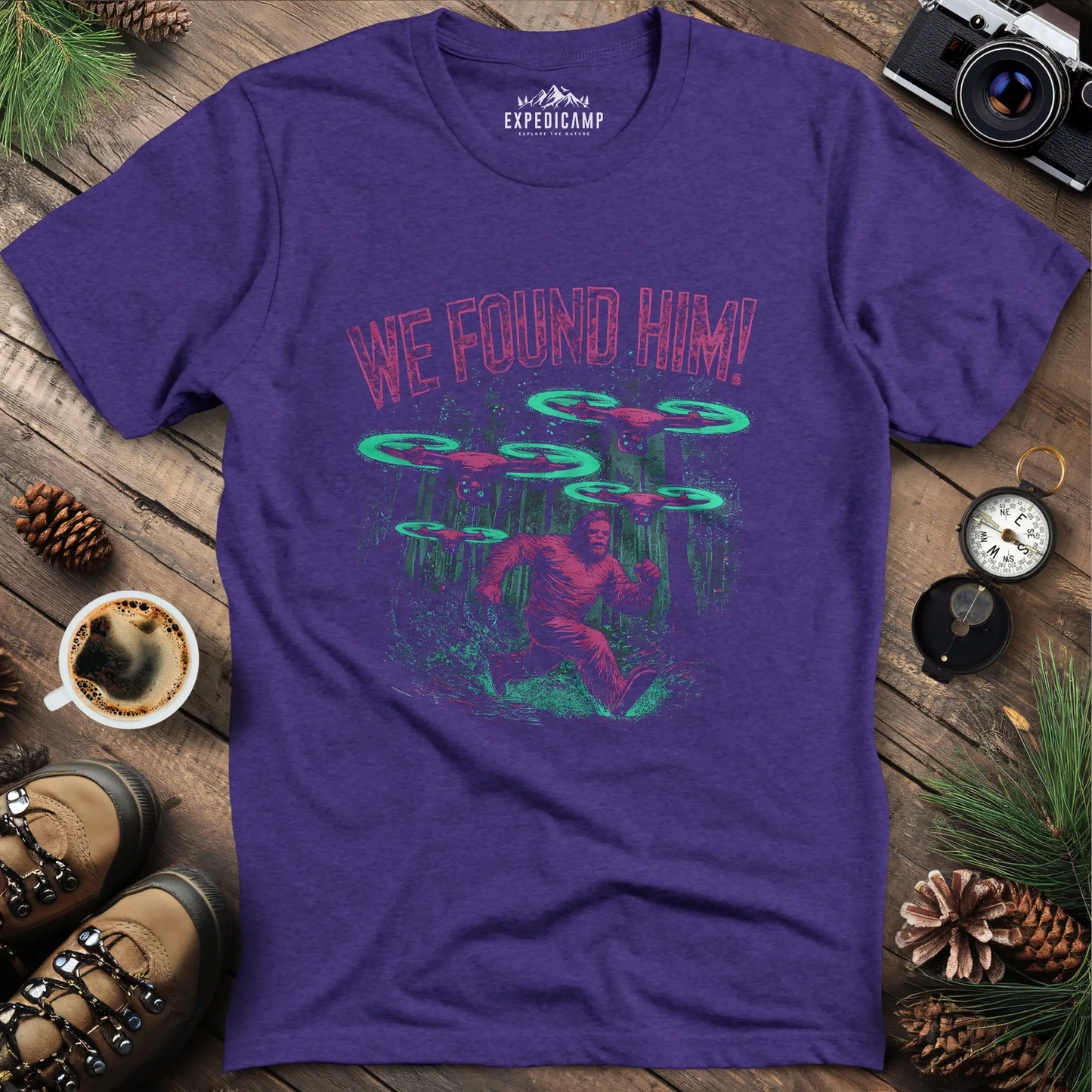 We Found Him Bigfoot T-Shirt