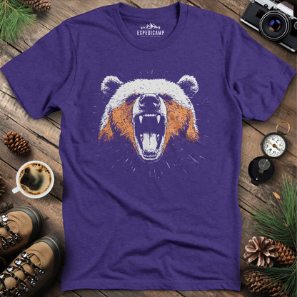 Roaring Bear T-Shirt – Fierce Wilderness Spirit