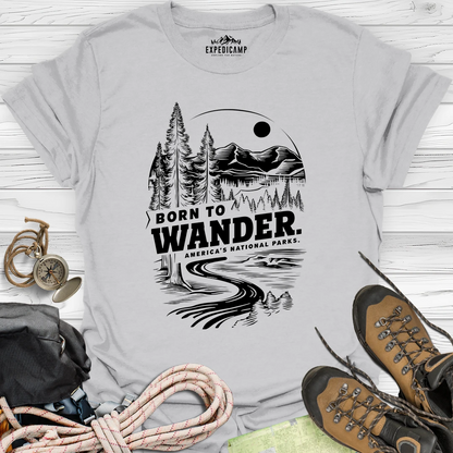 Born To Wander America's National Parks T-Shirt