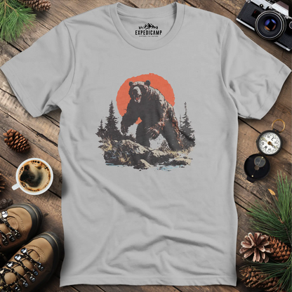 Charging Grizzly Bear T-Shirt – Epic Wilderness Bear Design