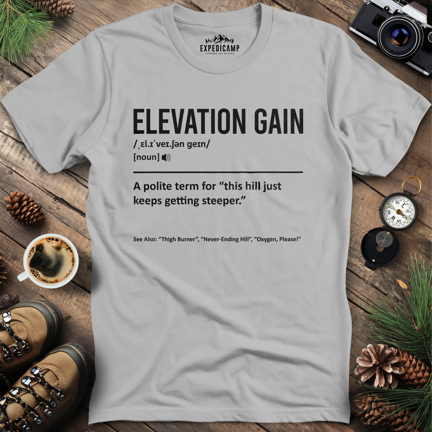 Elevation Gain Definition T-Shirt